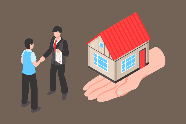 Buying and selling property under an option agreement